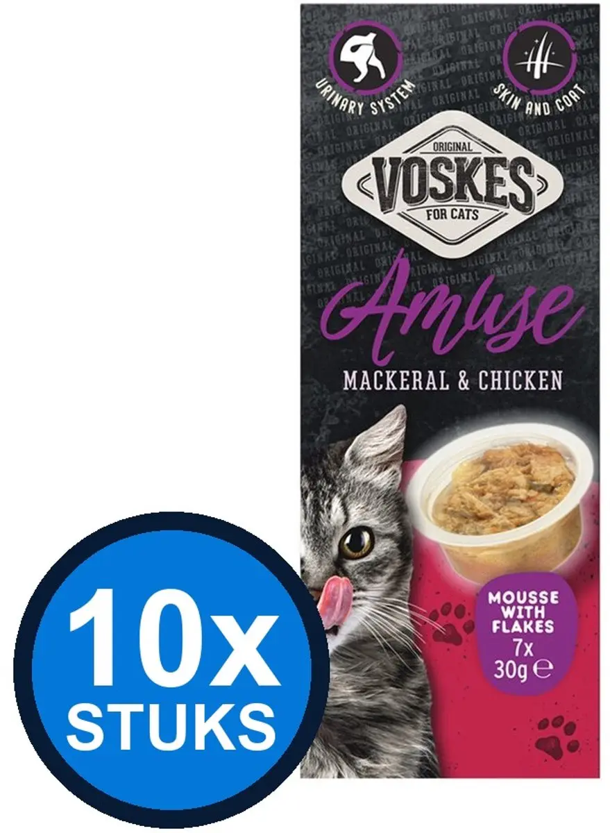 10x Voskes Amuse Mousse Makreel & Kip