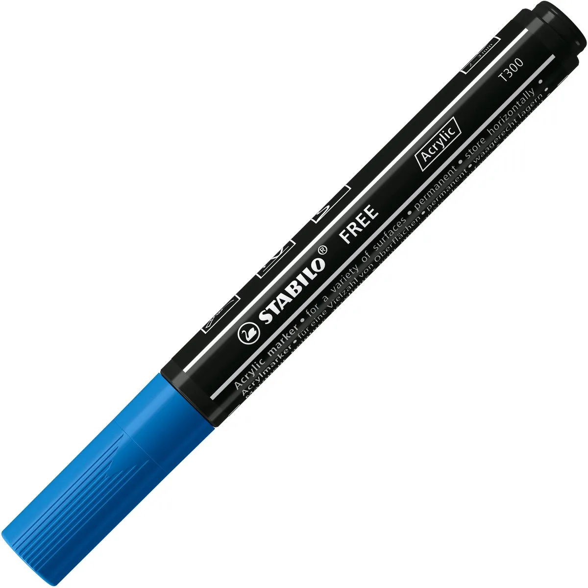 STABILO Free Acryl Marker T300 - Donker Blauw
