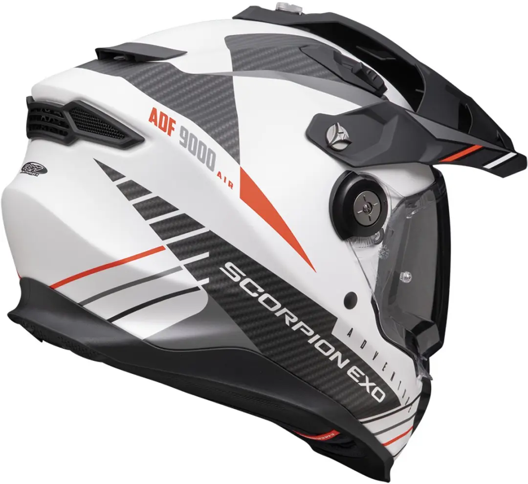 Scorpion ADF-9000 Adventure Helm - Maat M - Wit/Zwart/Rood