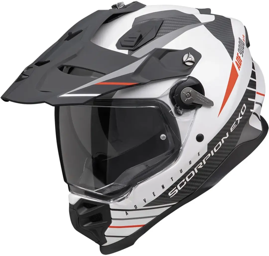 Scorpion ADF-9000 Adventure Helm - Maat M - Wit/Zwart/Rood