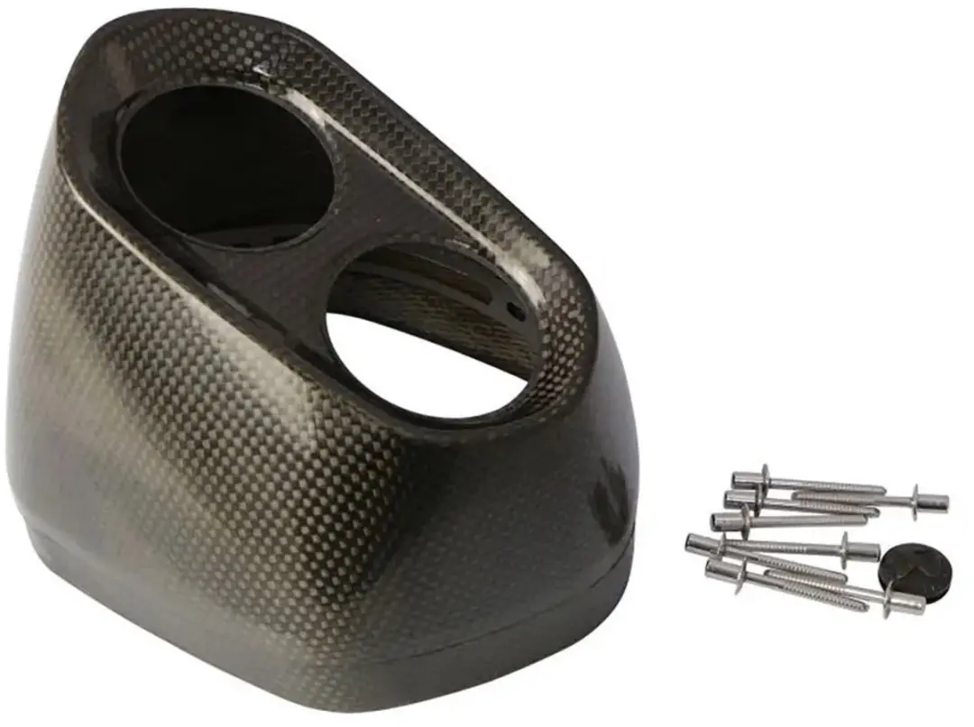 Akrapovic Carbon V-ec304 Uitlaat Eindkap Zwart