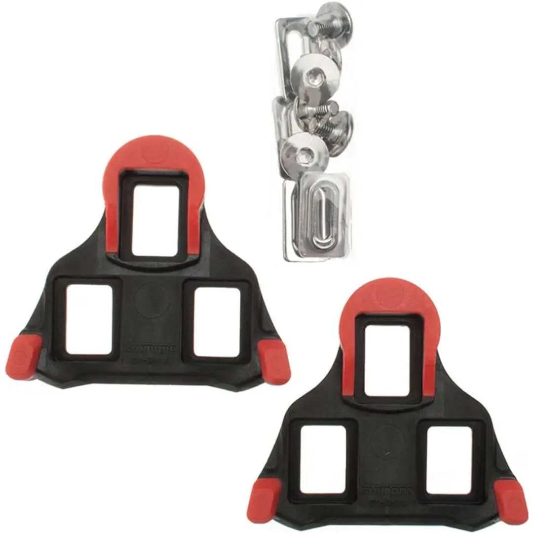 Shimano SM-SH10 SPD-SL Schoenplaatjes - 3-gats - Zwart/Rood