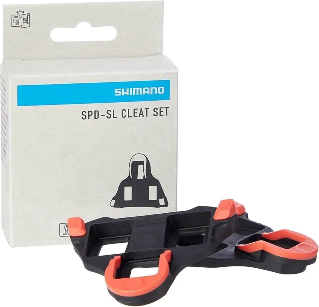 Shimano SM-SH10 SPD-SL Schoenplaatjes - 3-gats - Zwart/Rood