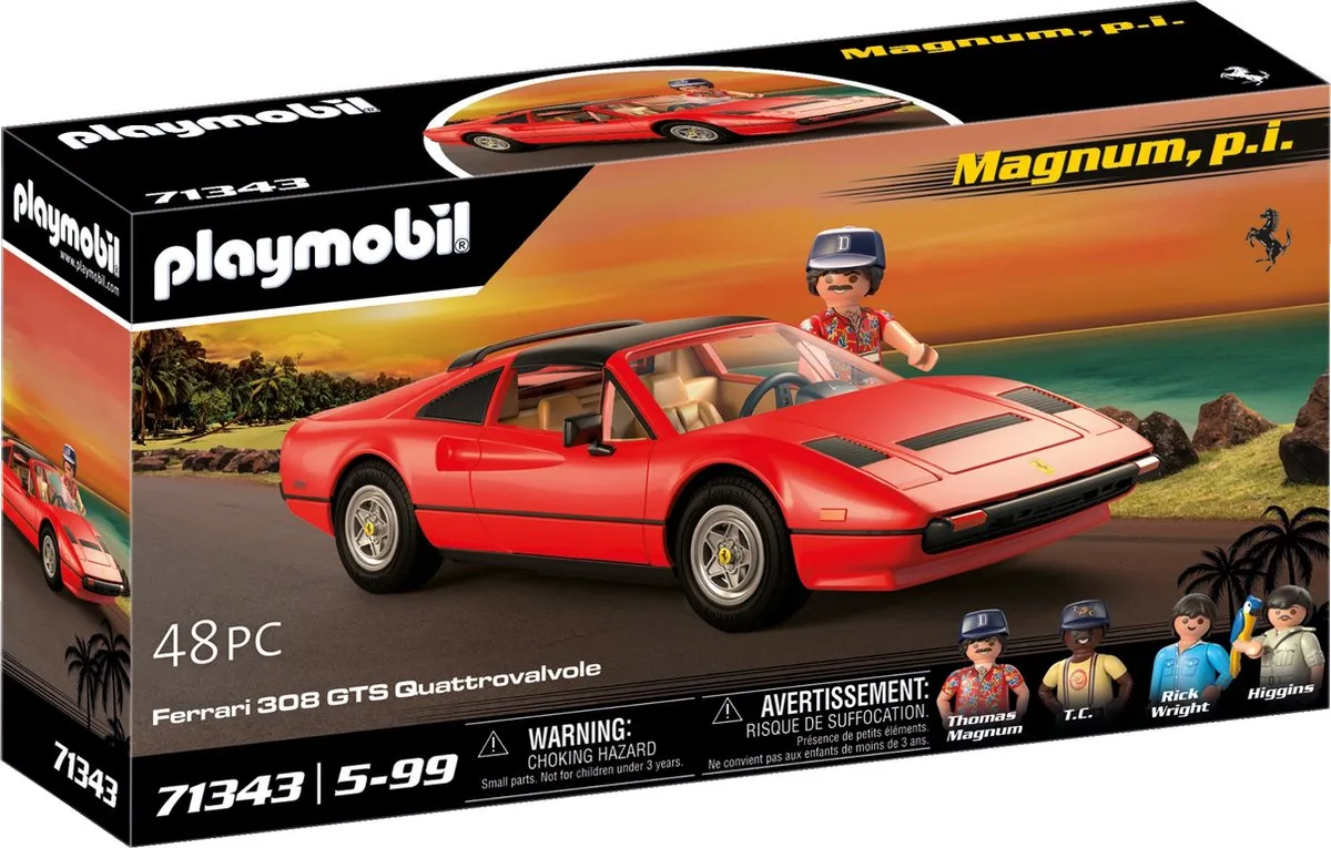 Playmobil Magnum P.I. Ferrari 308 GTS Quattrovalvole 71343
