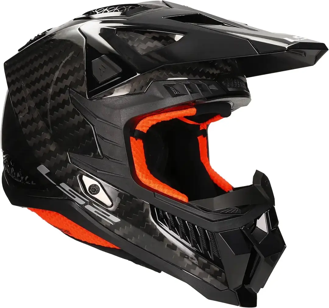 LS2 MX703 C X-Force Gloss Carbon Helm - Maat L