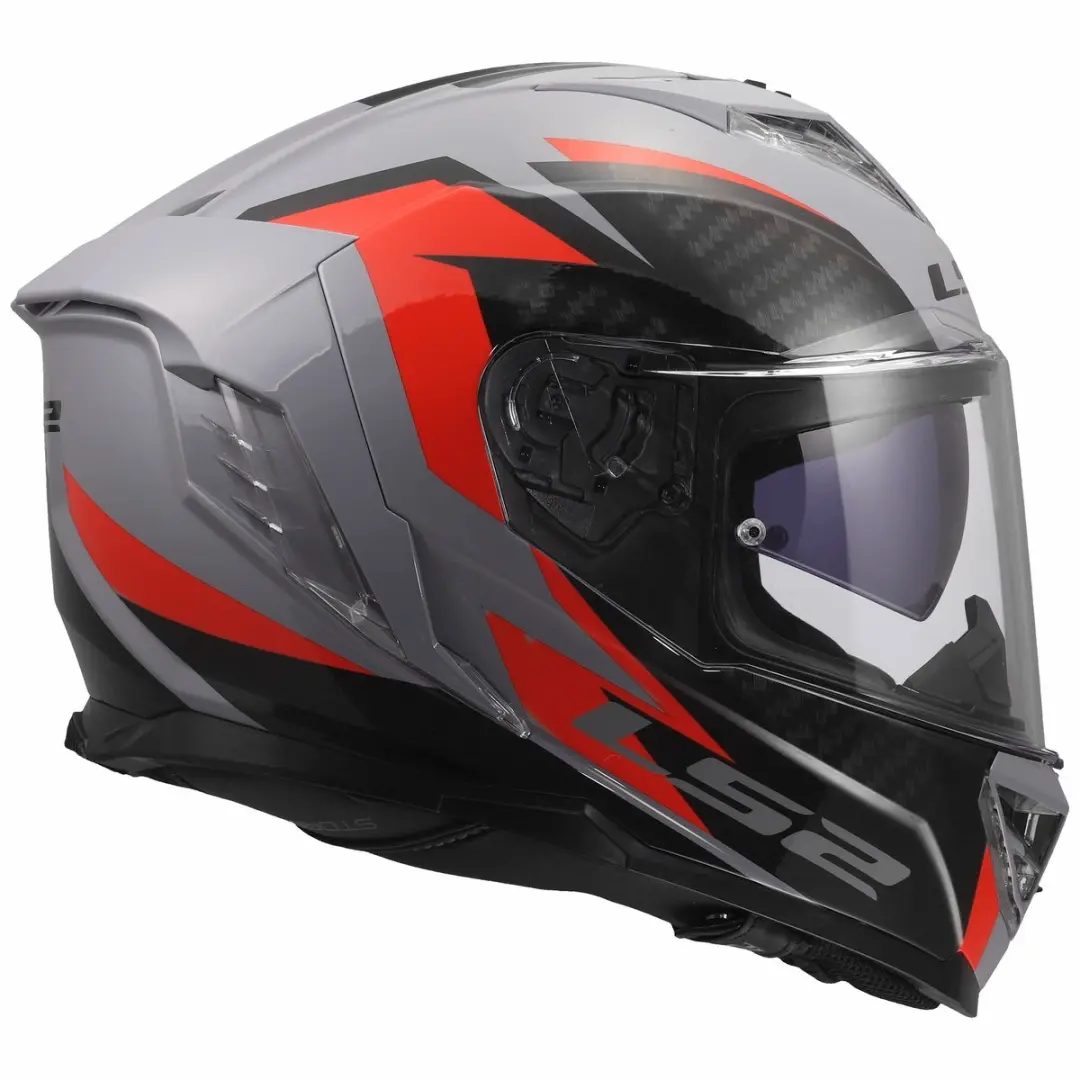 LS2 Storm III FF818 Helm - M - Grijs/Rood