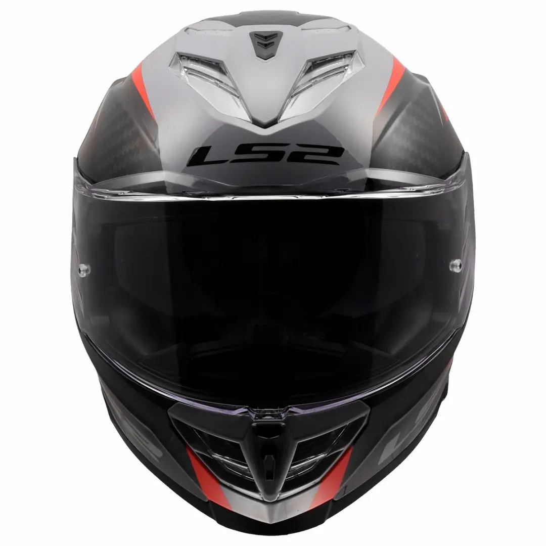 LS2 Storm III FF818 Helm - M - Grijs/Rood