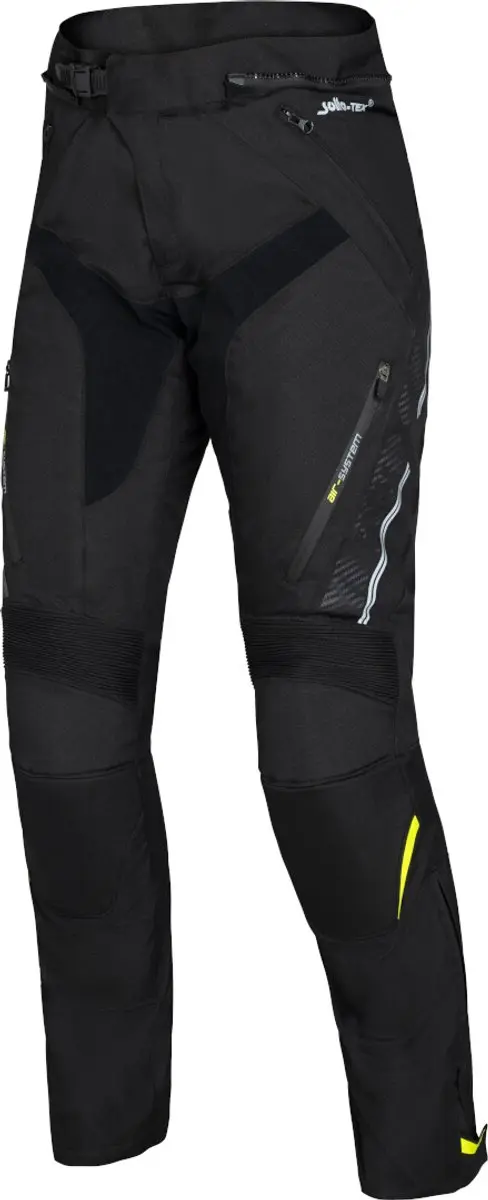 IXS Black Panther-ST Zwarte Textiel Motorbroek
