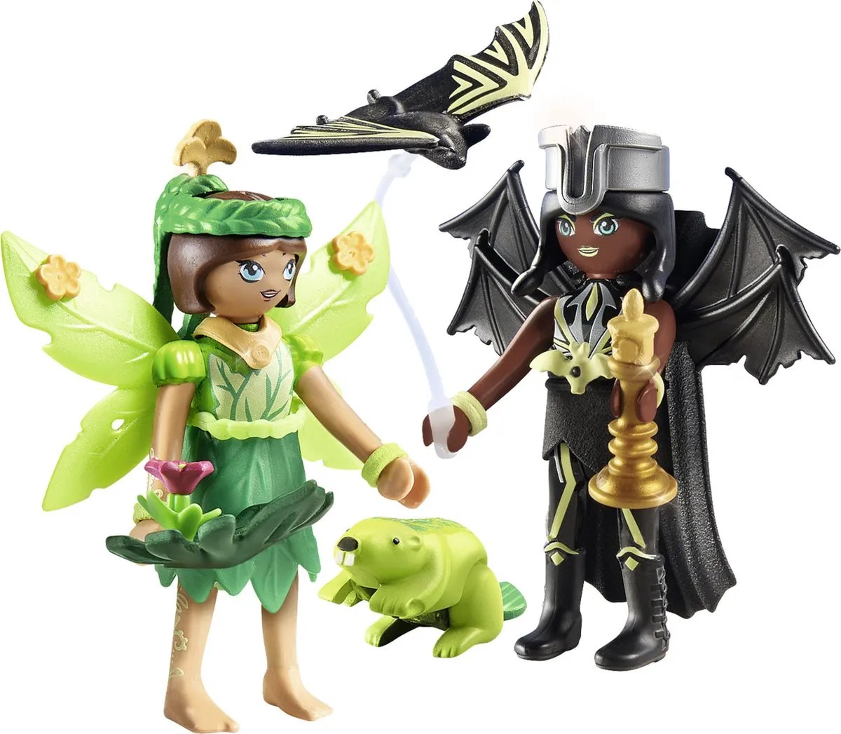 Playmobil Adventures of Ayuma Forest Fairy & Bat Fairy 71350 - Meerkleurig