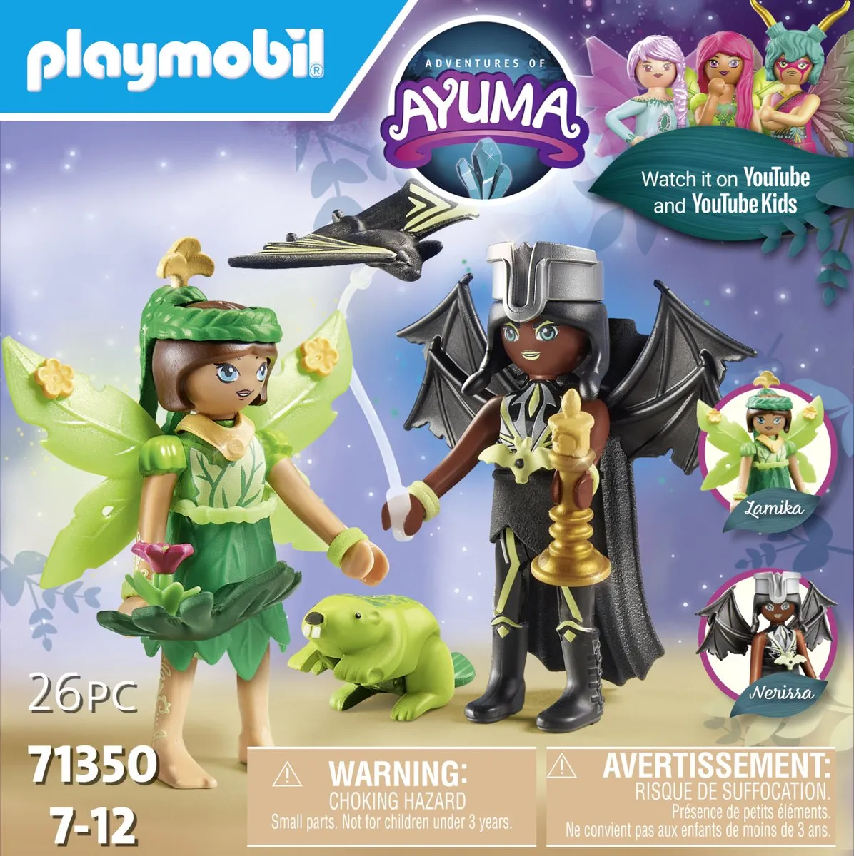 Playmobil Adventures of Ayuma Forest Fairy & Bat Fairy 71350 - Meerkleurig - afbeelding 6 van 6