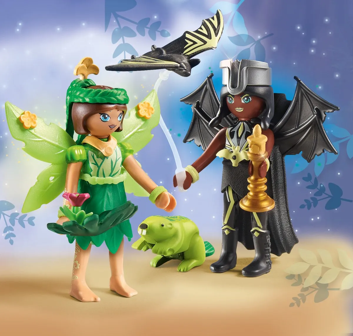Playmobil Adventures of Ayuma Forest Fairy & Bat Fairy 71350 - Meerkleurig
