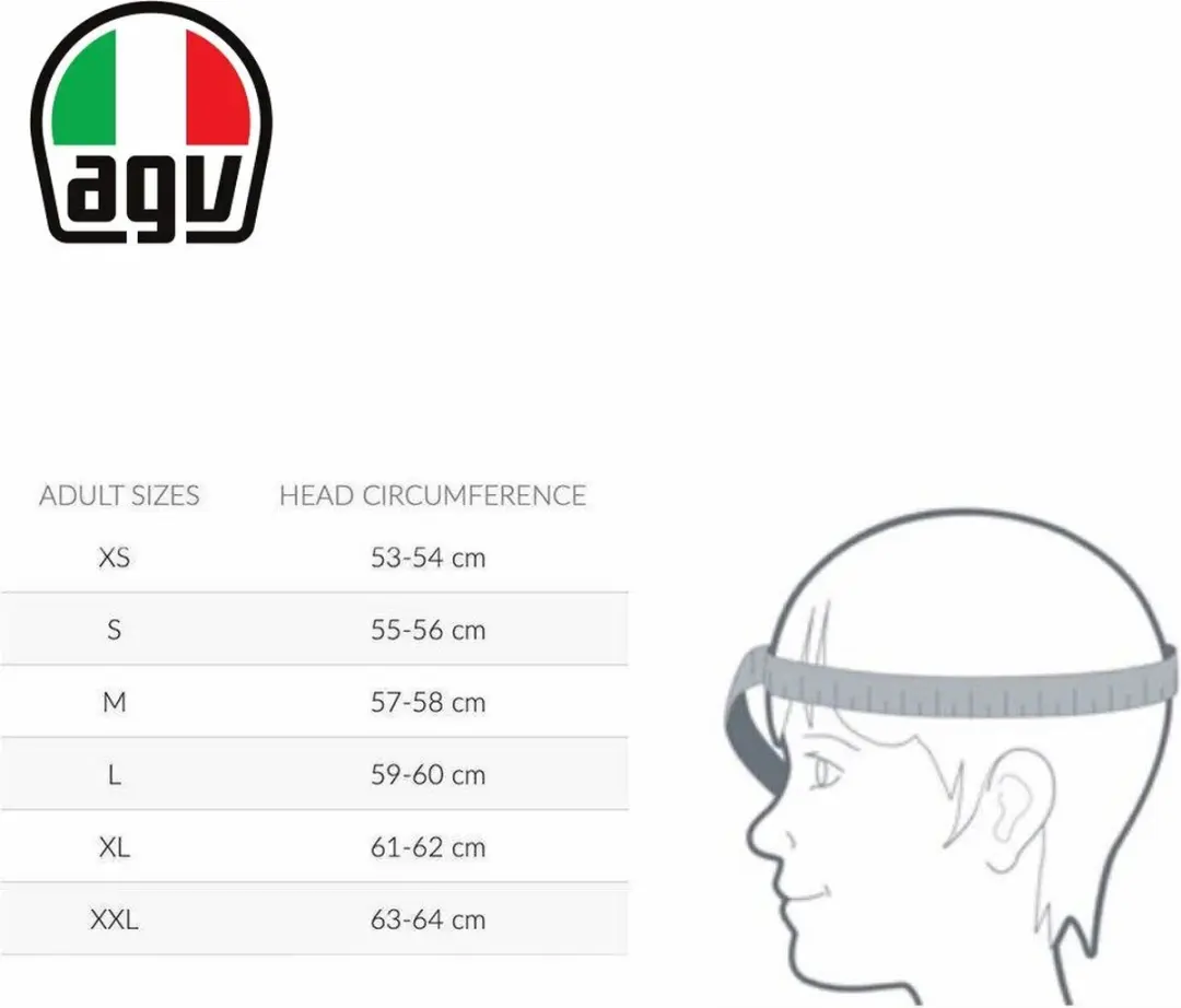 AGV K1 S E2206 Integraalhelm - XL - Zwart