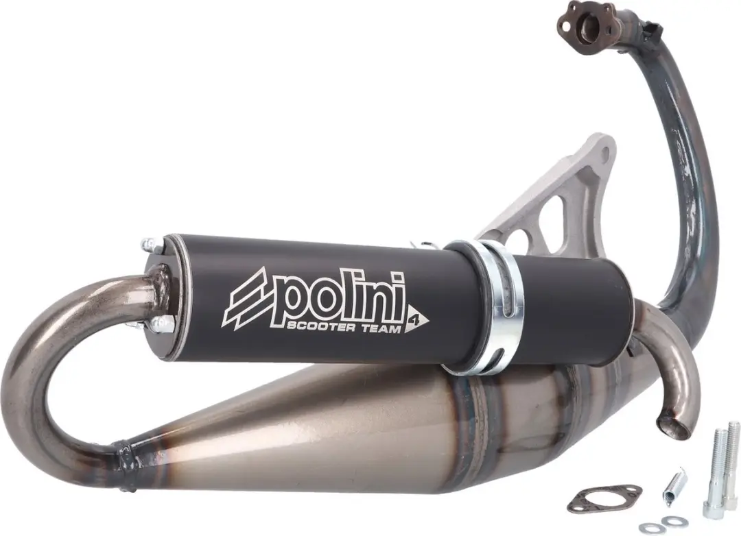 Pot d'échappement de détente Polini Team 4 pour scooter MBK 50 Booster 200.040