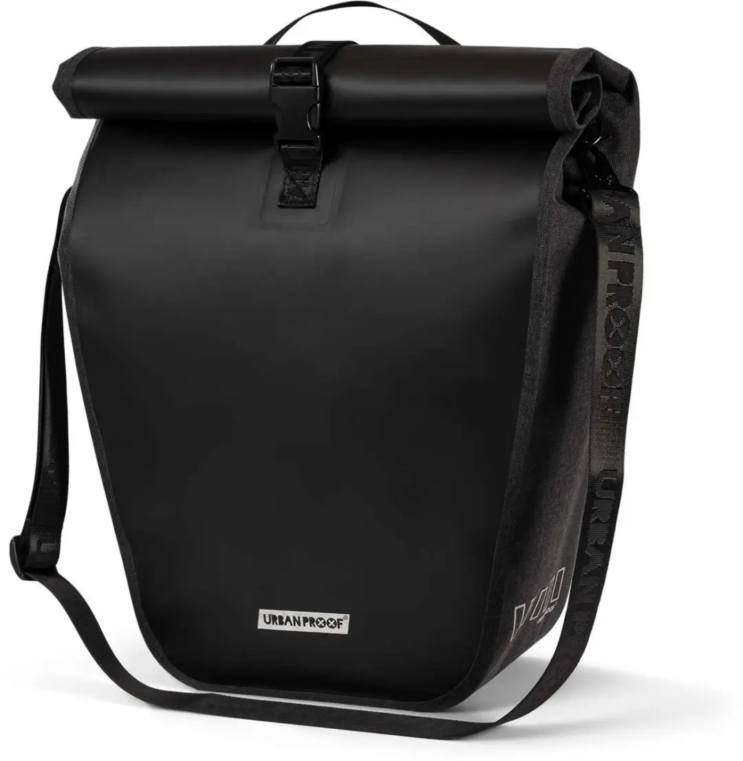 Urban Proof fietstas enkel District recycled zwart 20L