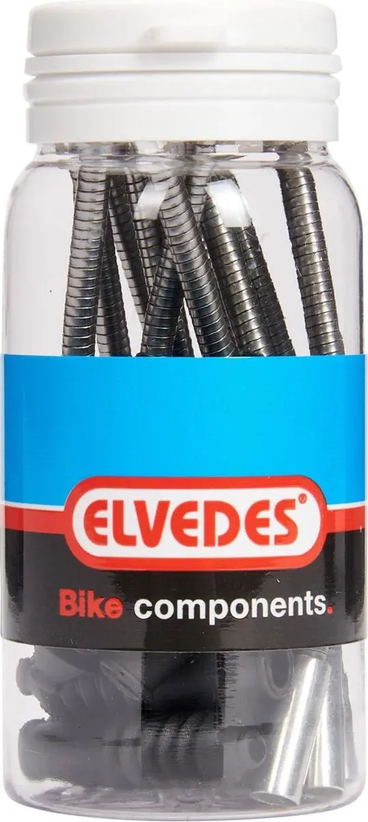 Elvedes V-brake Pijp 5mm - Set van 10 Stuks - Zilver/Zwart - afbeelding 6 van 6