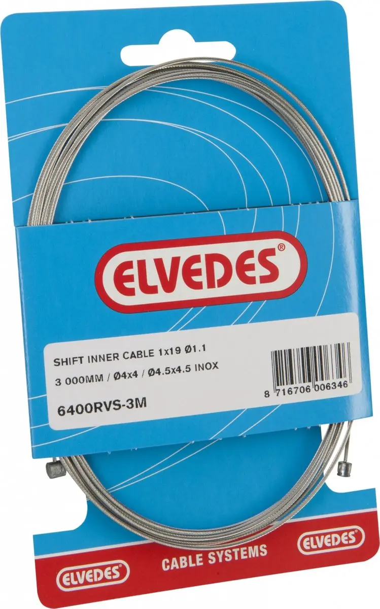 Elvedes Derailleur Binnenkabel 3000 Mm Zilver
