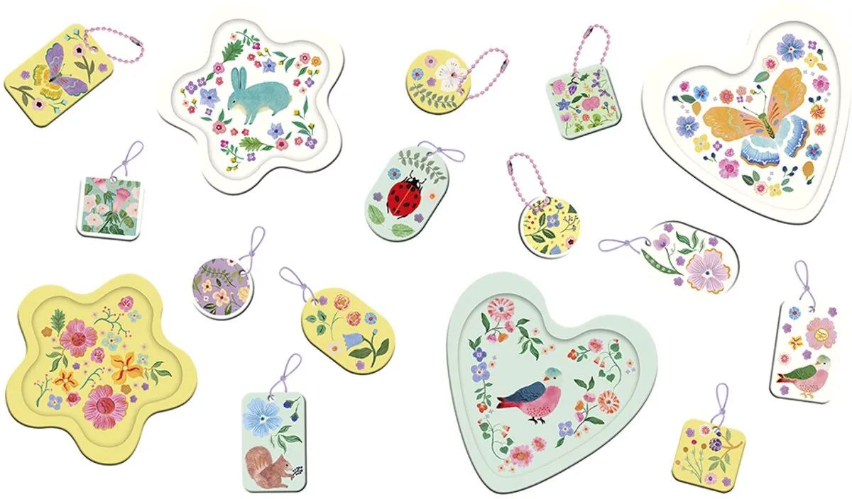Janod Gips Gieten De Bloementuin Knutselset - 16 Creaties - Multicolor