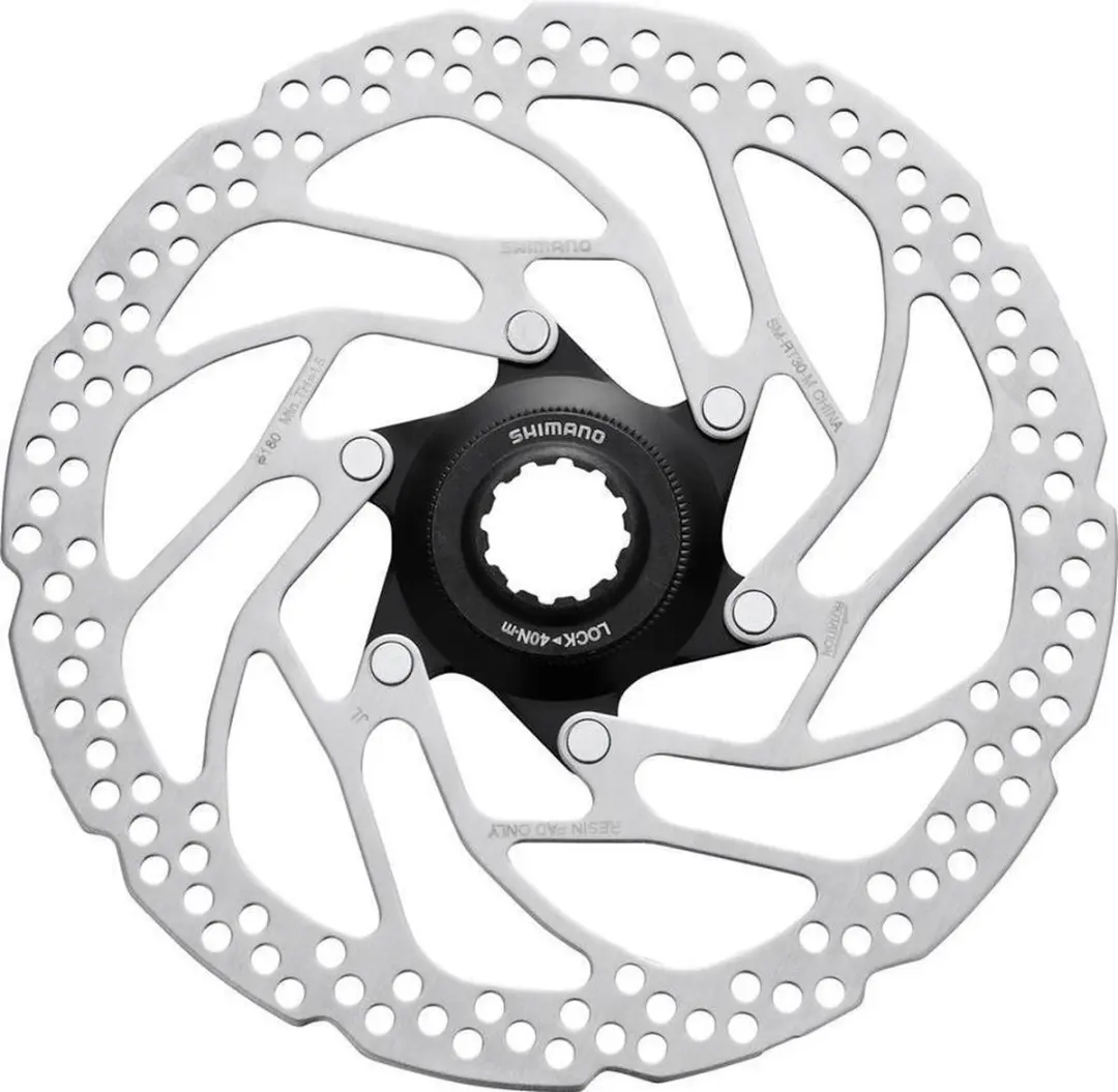 Shimano Remschijf Deore Rt30m 180 Mm 6 Gaats Staal Zilver