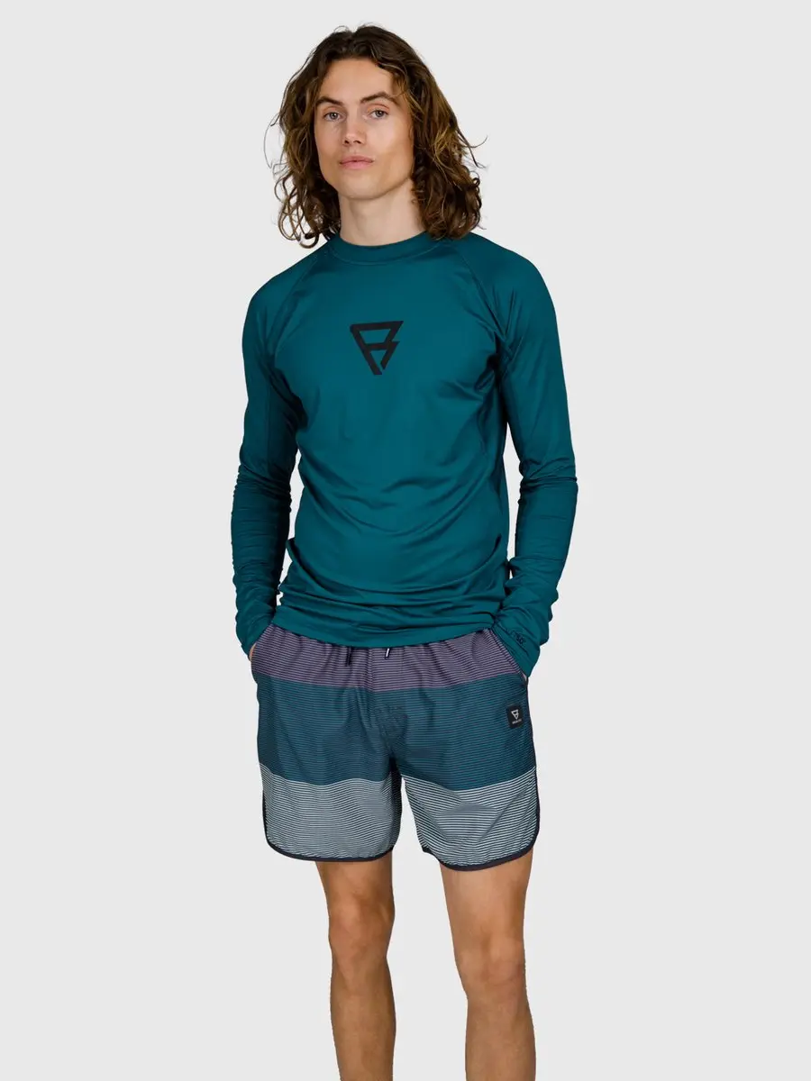 Brunotti Brushield Rashguard Mediterranea - Heren UV-shirt UPF 50+ - S
