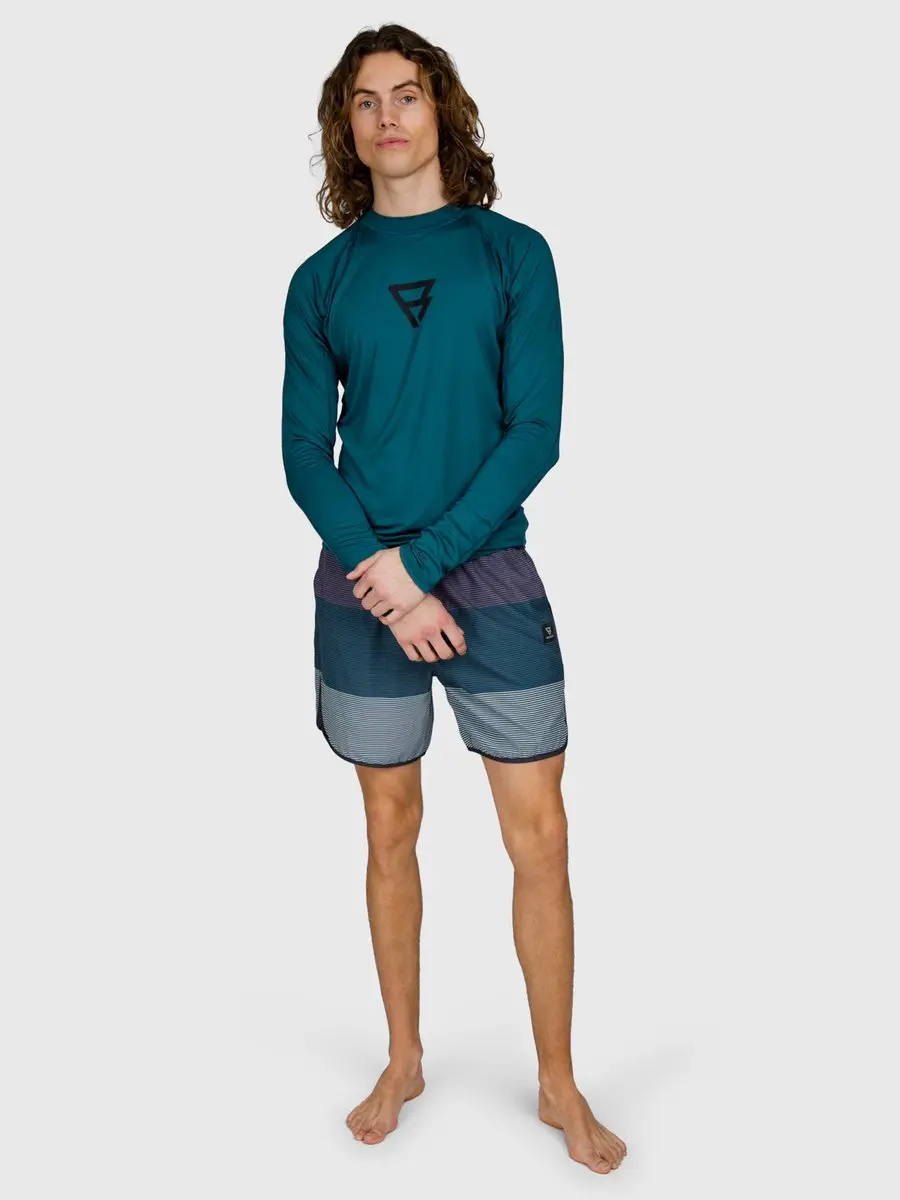 Brunotti Brushield Rashguard Mediterranea - Heren UV-shirt UPF 50+ - S