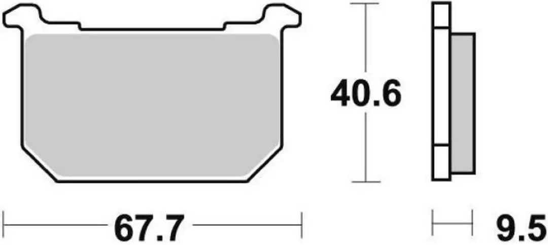 remblok brembo voor motor kawasaki 1100 z a 1981 tot 1983 avg / avd / ar nieuw