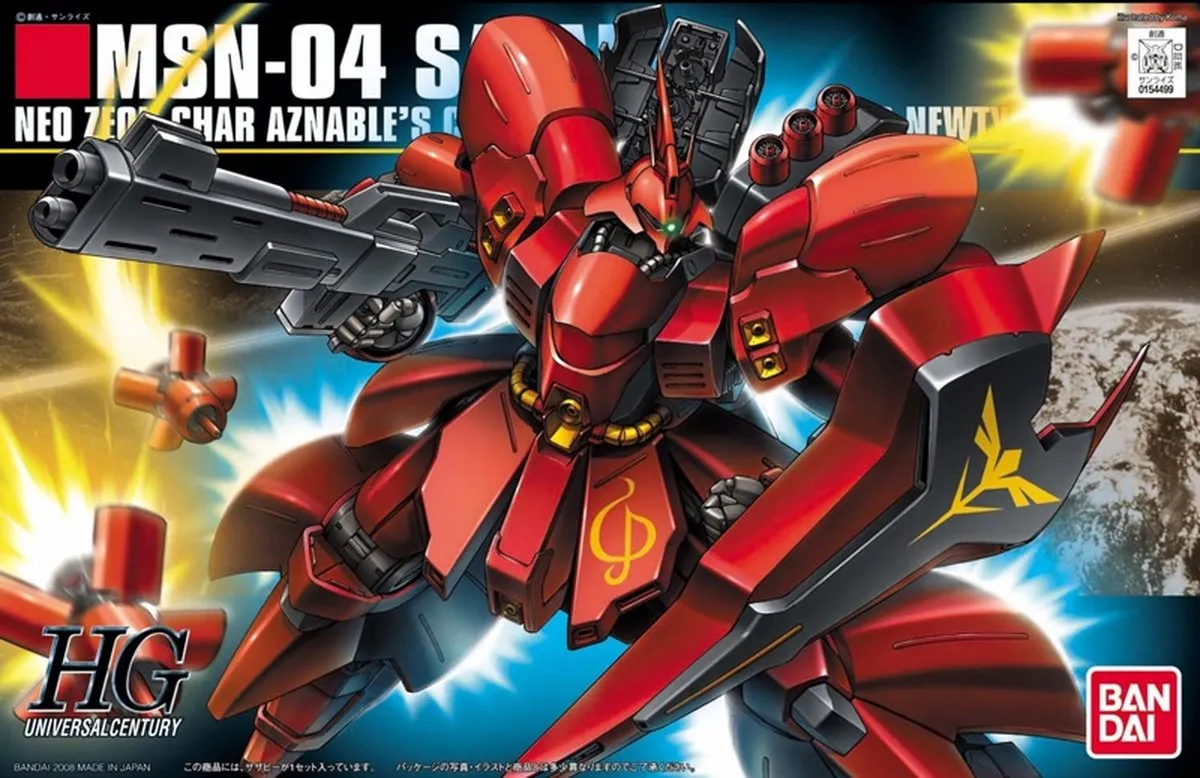 Bandai Namco Gundam Char's Counterattack MSN-04 Sazabi HG Modelkit 1/144