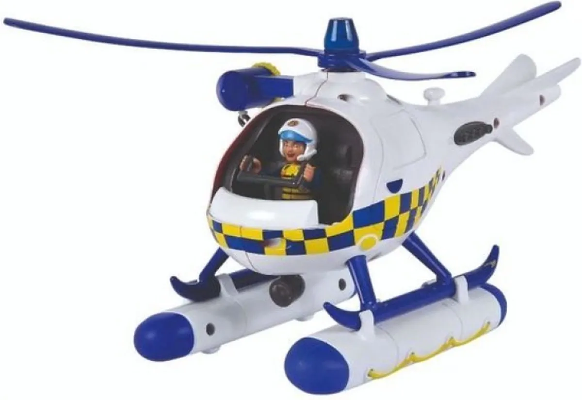 Smoby Brandweerman Sam Wallaby Politiehelikopter Geluid & Licht - Meerkleurig