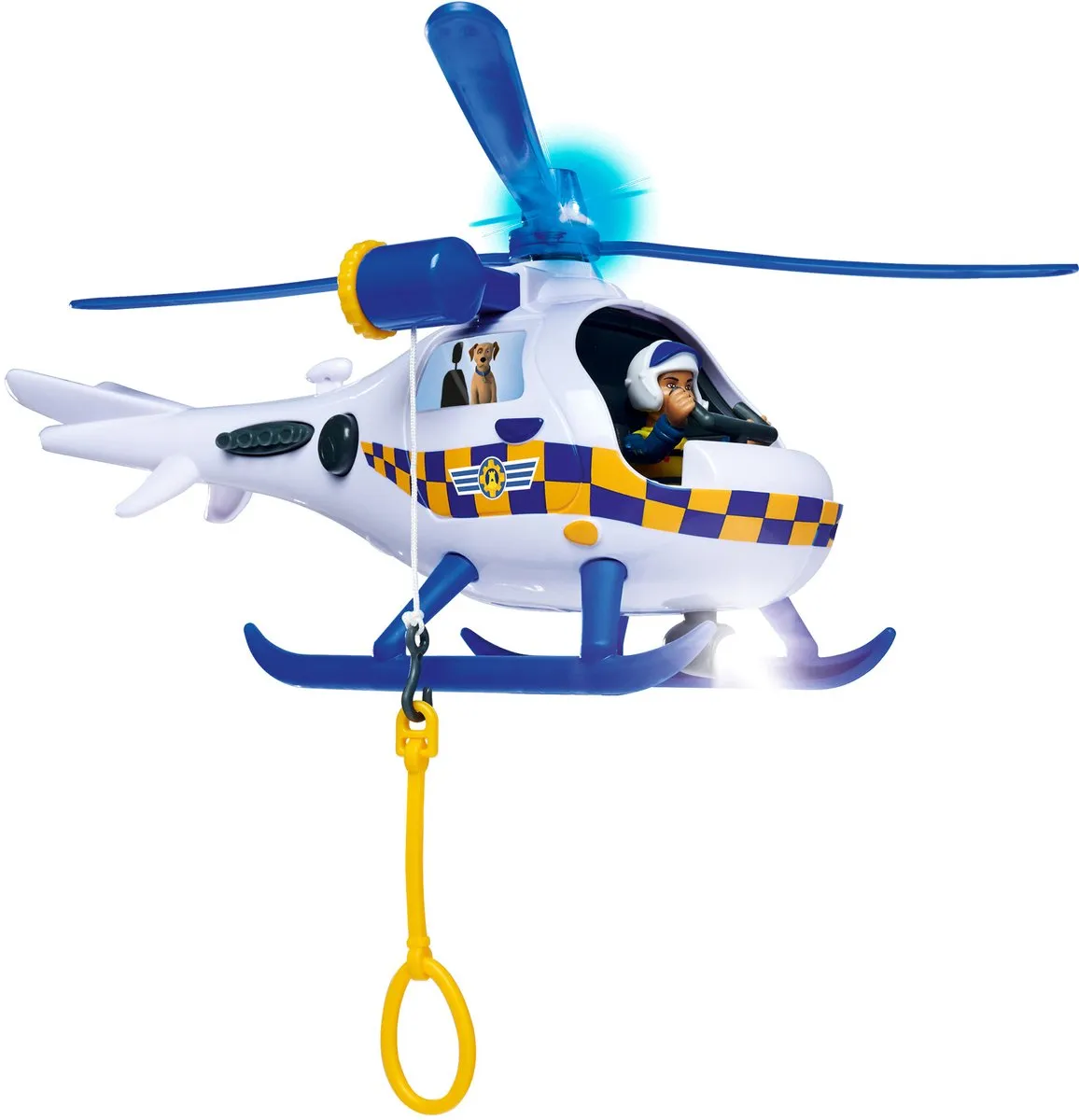 Smoby Brandweerman Sam Wallaby Politiehelikopter Geluid & Licht - Meerkleurig
