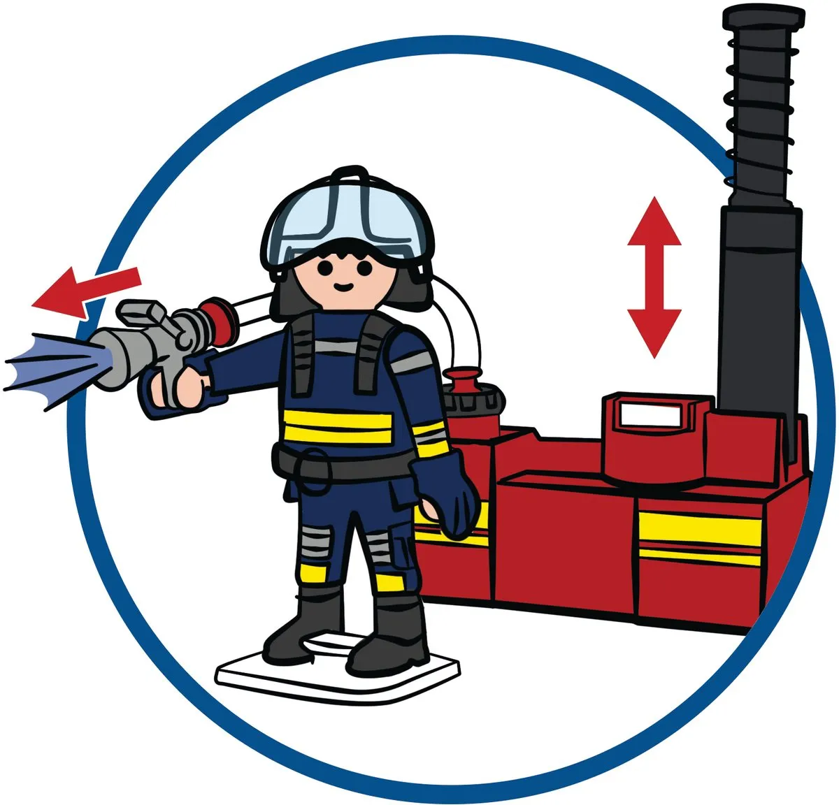 Playmobil City Action Brandweerteam met Waterpomp 9468 - Multicolor