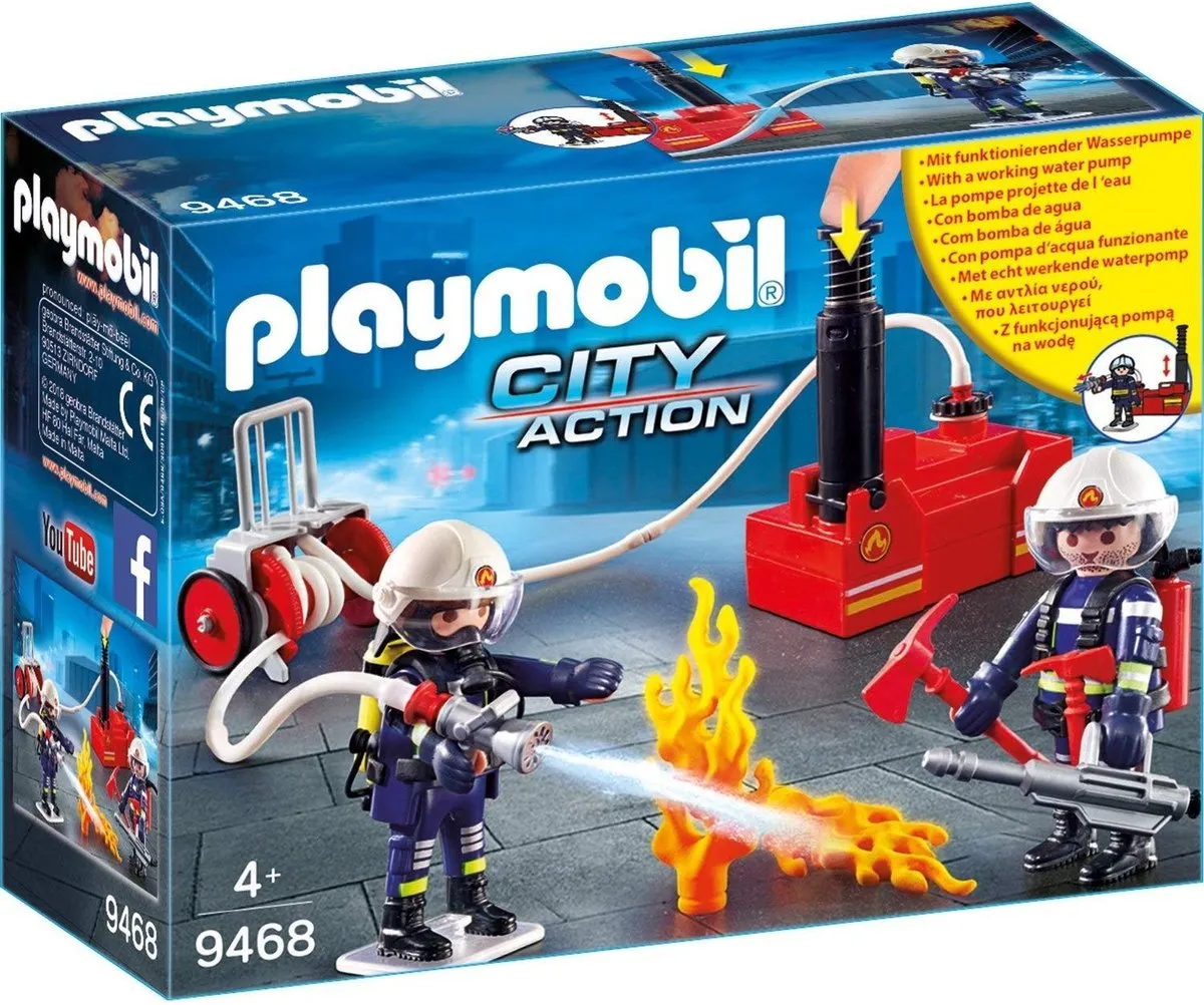 Playmobil City Action Brandweerteam met Waterpomp 9468