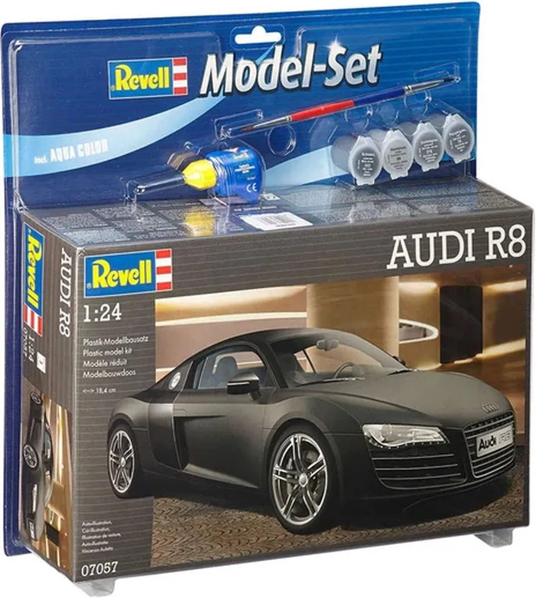 Revell Audi R8 67057 Modelbouwpakket 1:24 - 106 Onderdelen - Multi