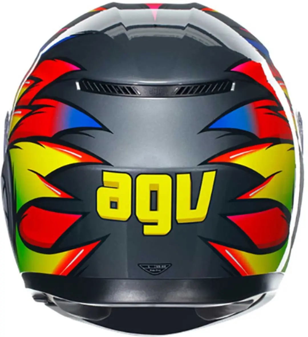 AGV K3 E2206 Mplk Birdy 2.0 Integraalhelm - XS - Grijs/Geel/Rood