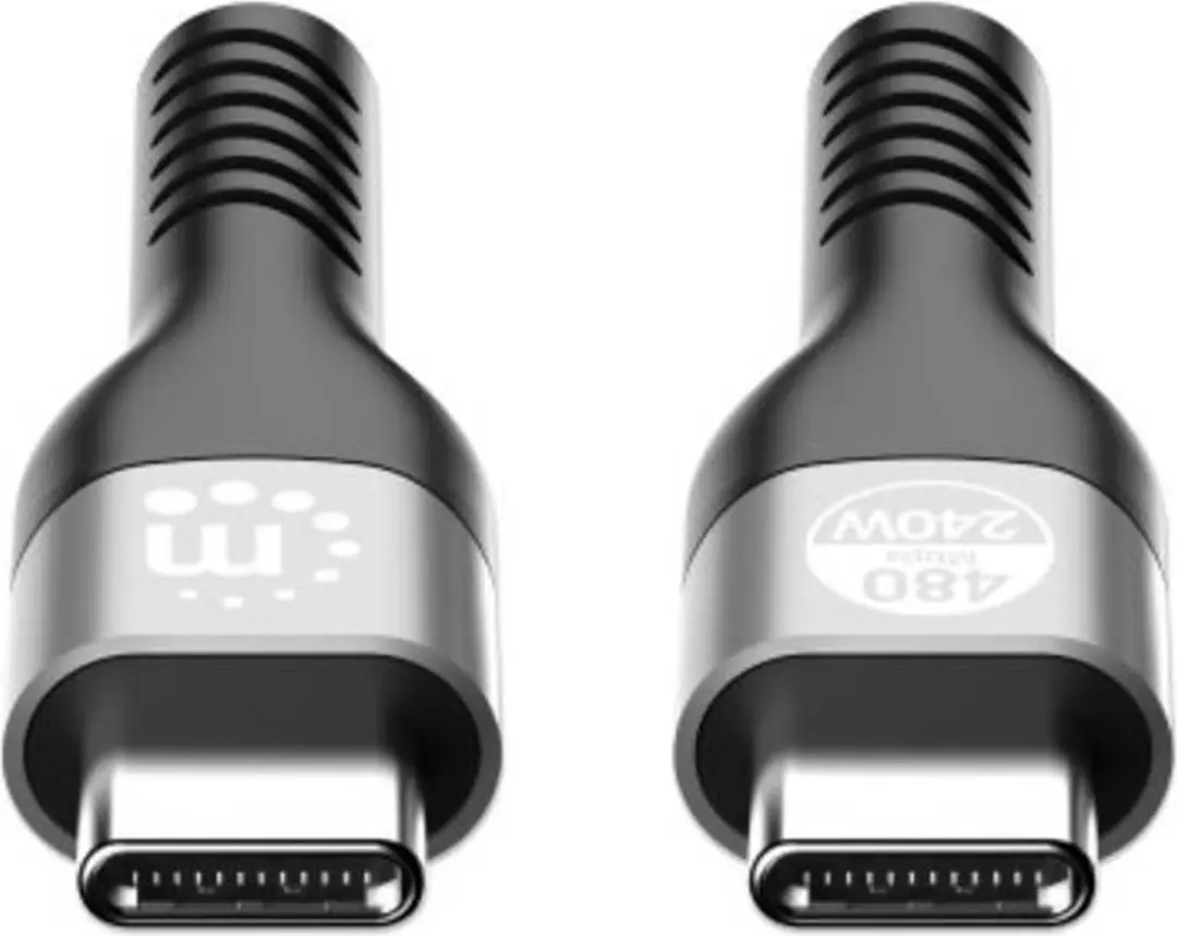 Manhattan 356367 USB-C Laadkabel 2.00m - Zwart
