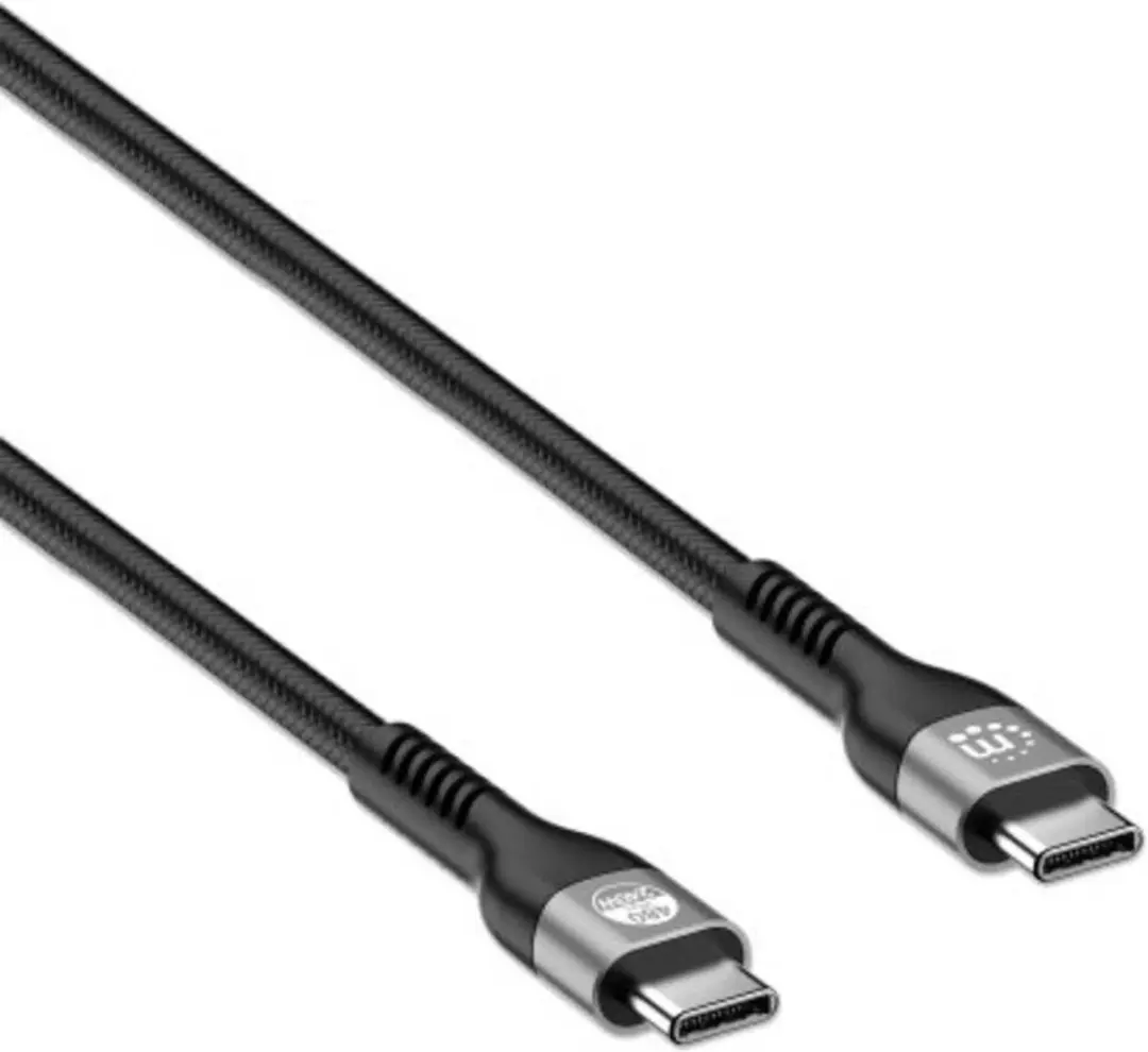 Manhattan 356367 USB-C Laadkabel 2.00m - Zwart