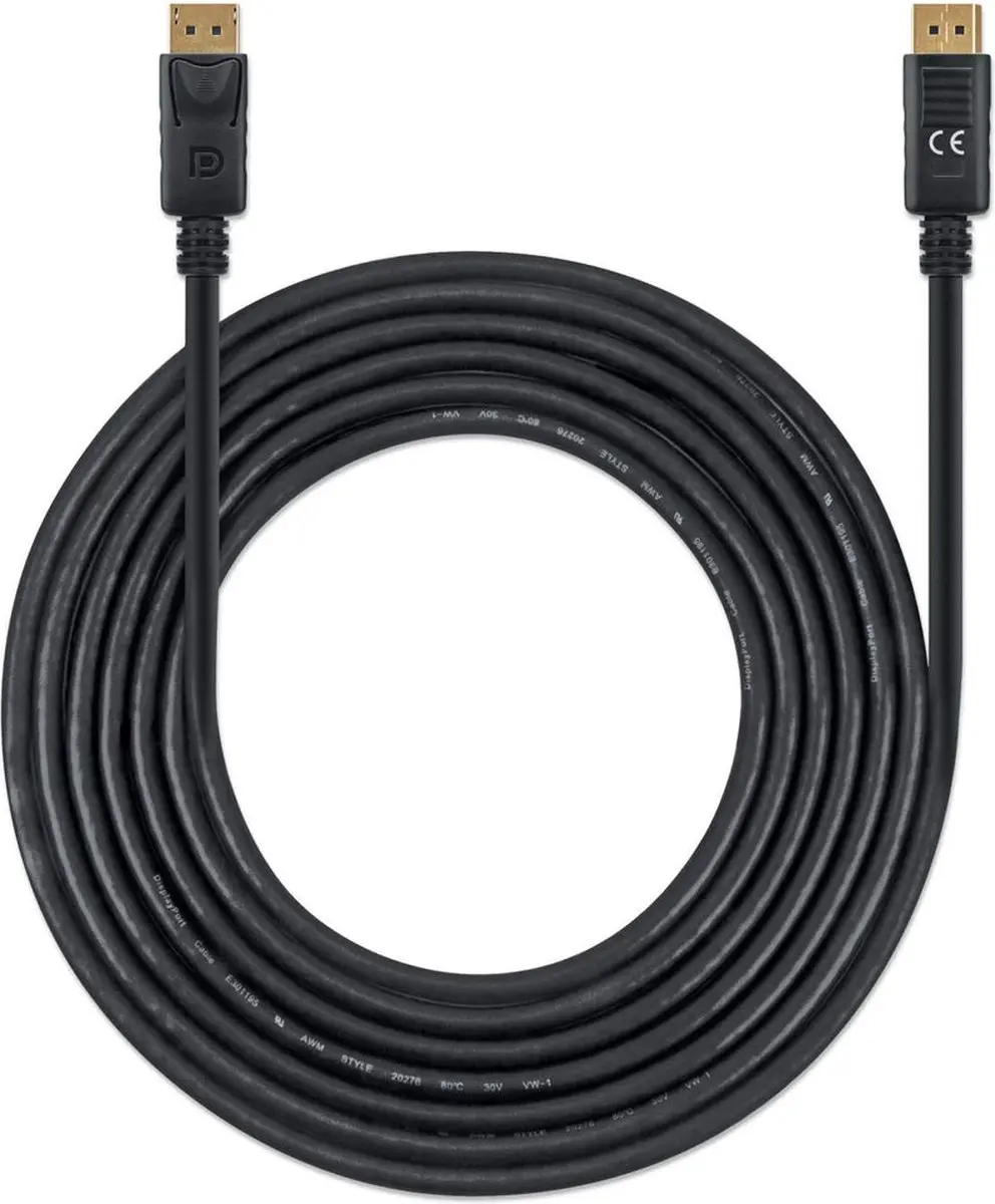 Manhattan 355582 DisplayPort-kabel 8K@60Hz - 3m - Zwart - afbeelding 4 van 5