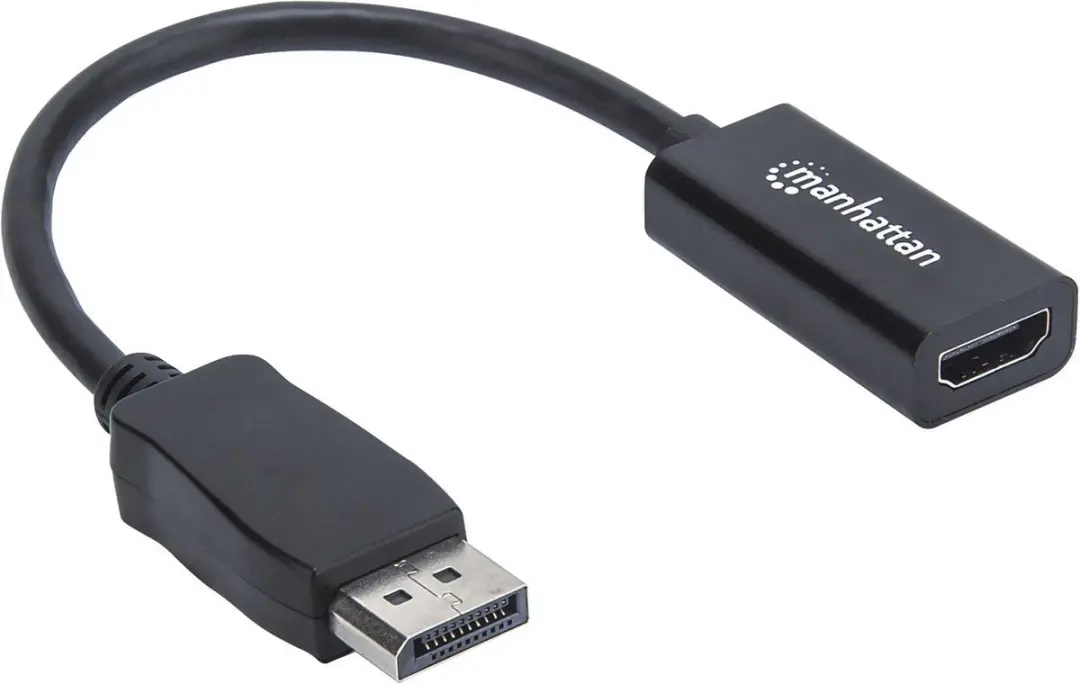 Manhattan 151634 DisplayPort naar HDMI-adapter - Zwart - afbeelding 2 van 4