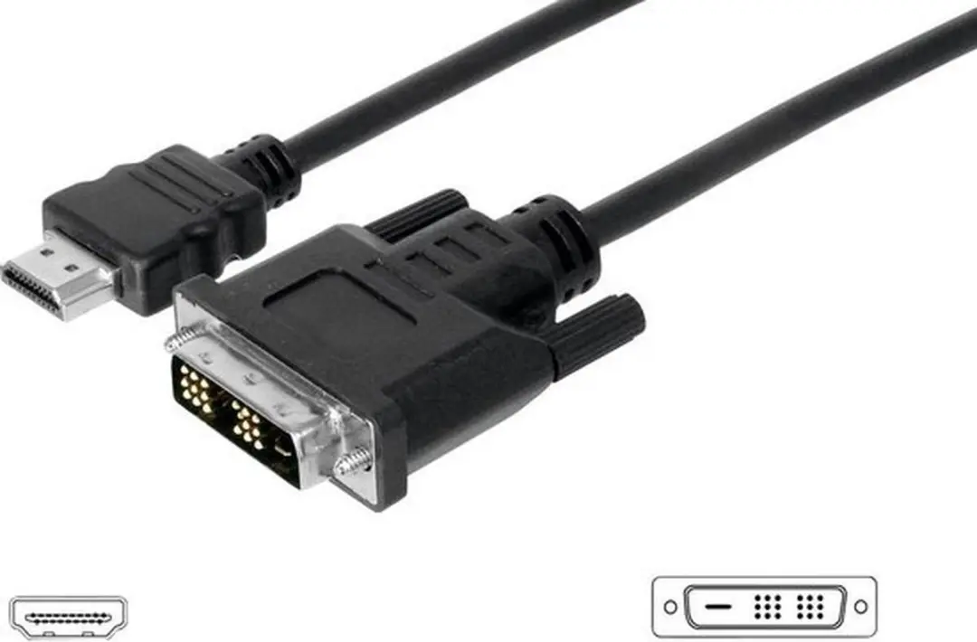 Digitus HDMI naar 3x DVI Adapterkabel 18+1 - Zwart - afbeelding 6 van 6