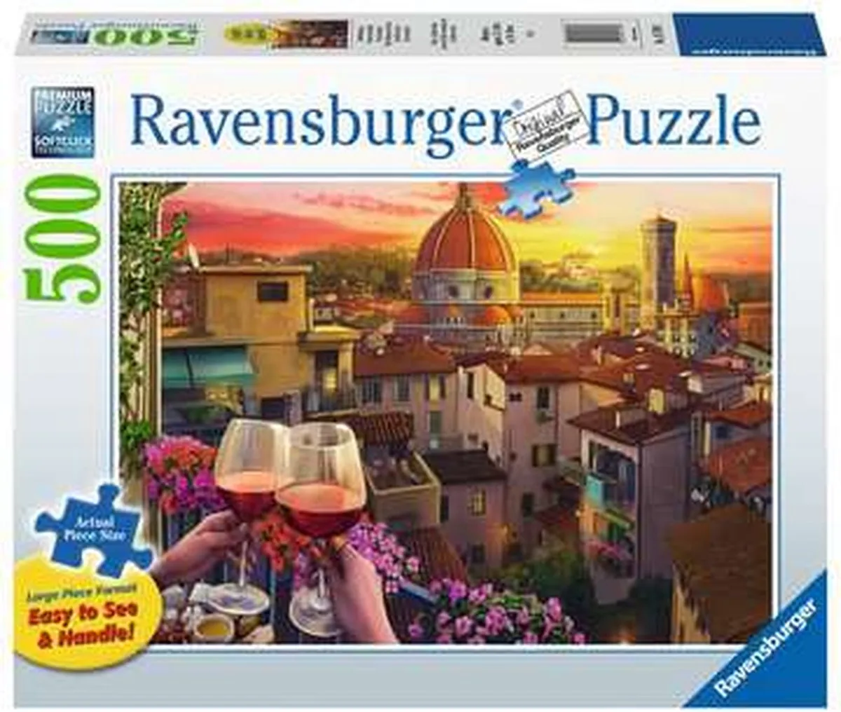 Ravensburger Wijn Drinken Op Het Terras Legpuzzel 500 Stuks - Multicolor