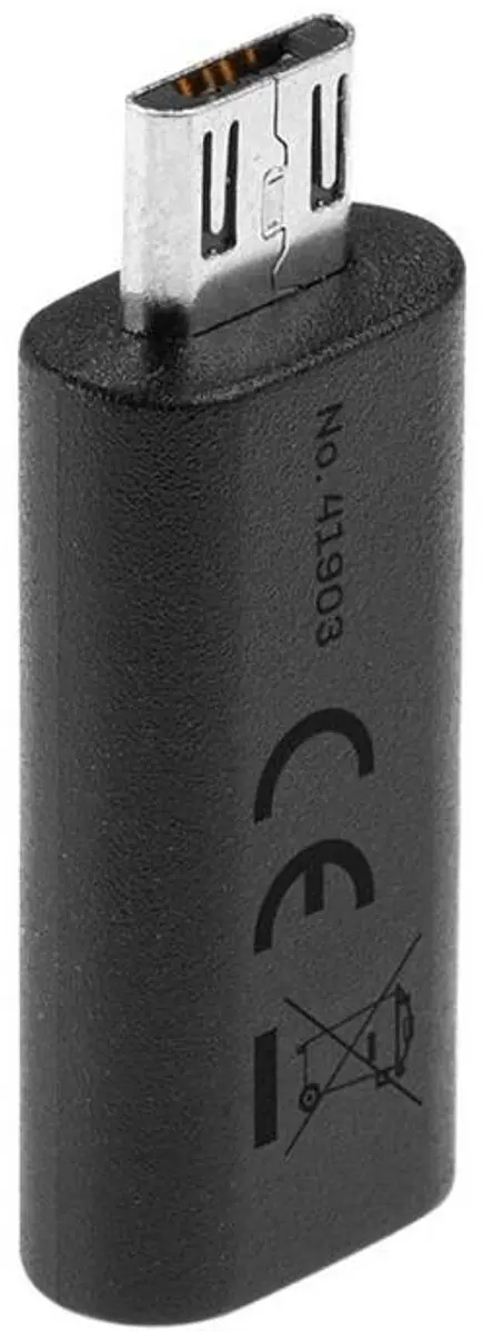 Lindy 41903 USB-C naar Micro-USB 2.0 Adapter - Zwart