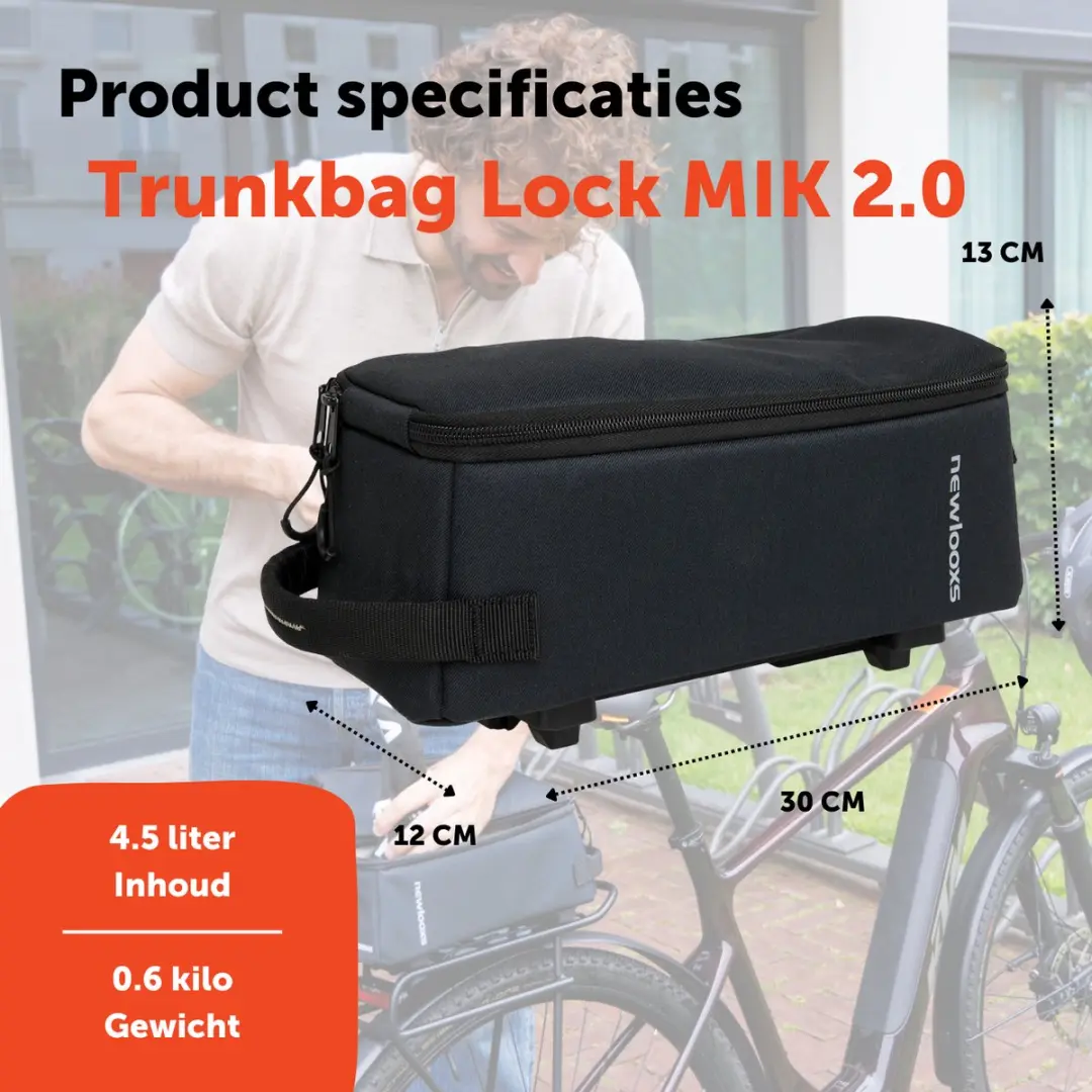 New Looxs Sports Trunkbag Lock MIK 2.0 - 4,5L - Zwart