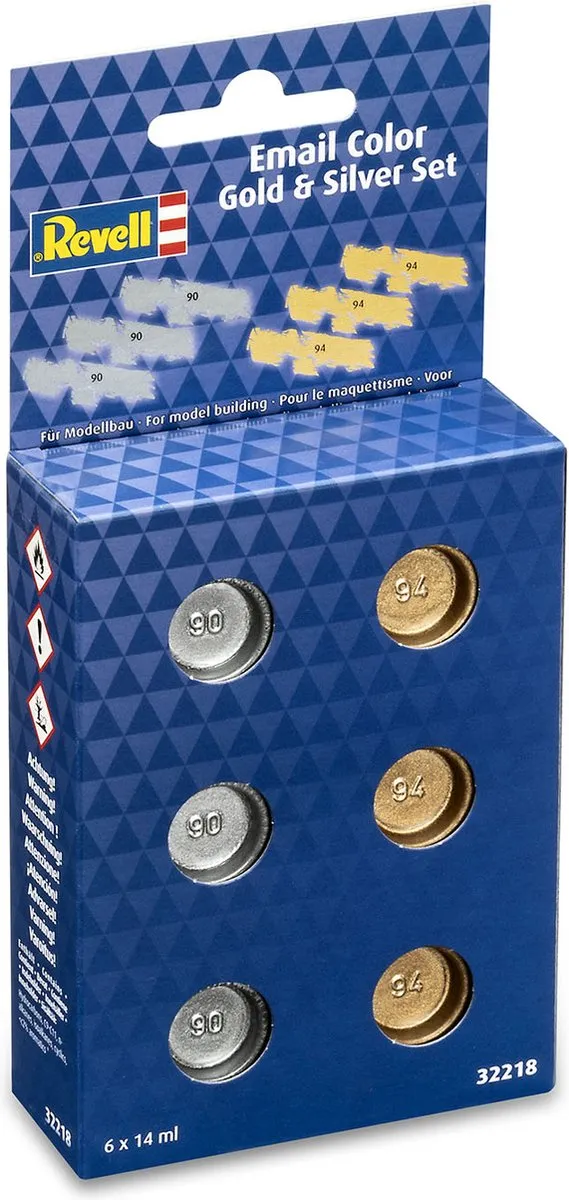 Revell Hobbyverf Enamel 32218 Metallic Set