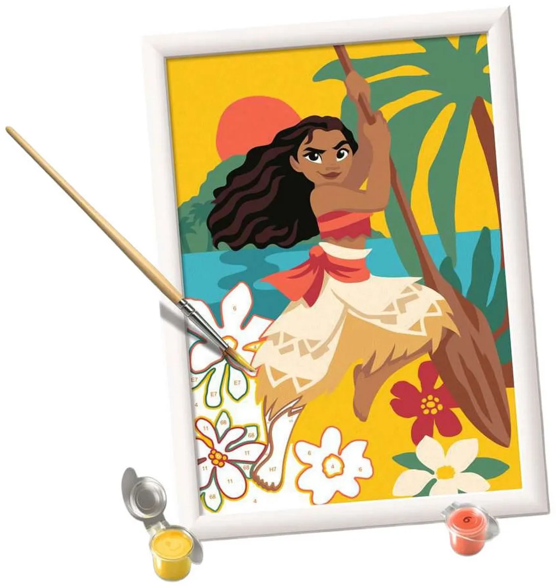 Ravensburger CreArt Vaiana's Adventures Schilderen op Nummer - Meerkleurig