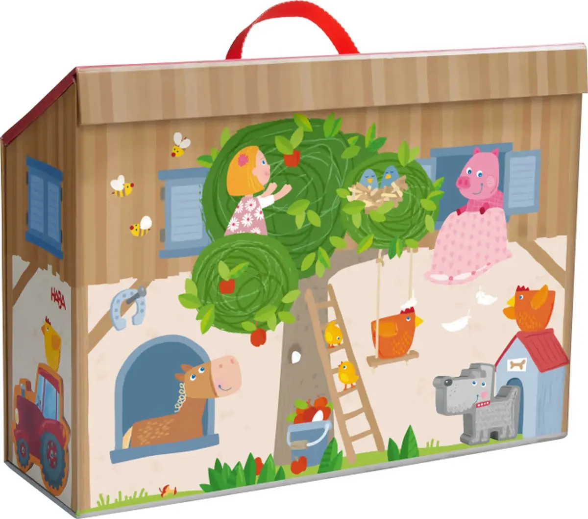 Haba Speelwereld Boerderij Houten Speelgoed - Multicolor