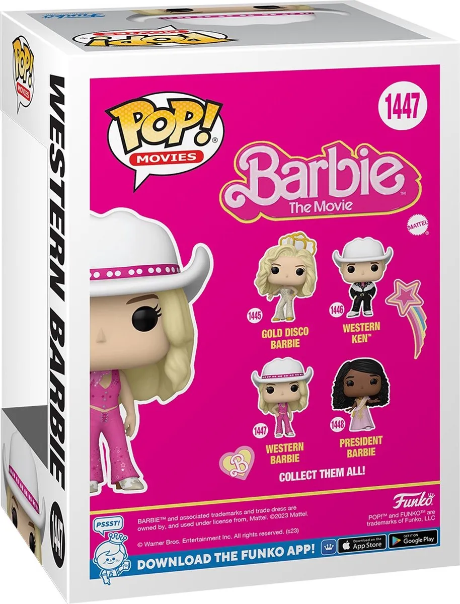 Funko Pop Movies Western Barbie #1447 - Multi
