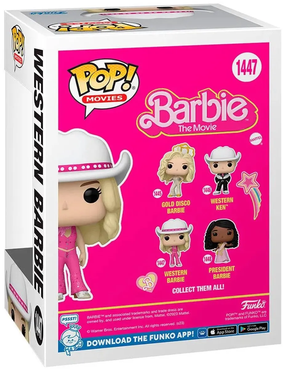 Funko Pop Movies Western Barbie #1447 - Multi