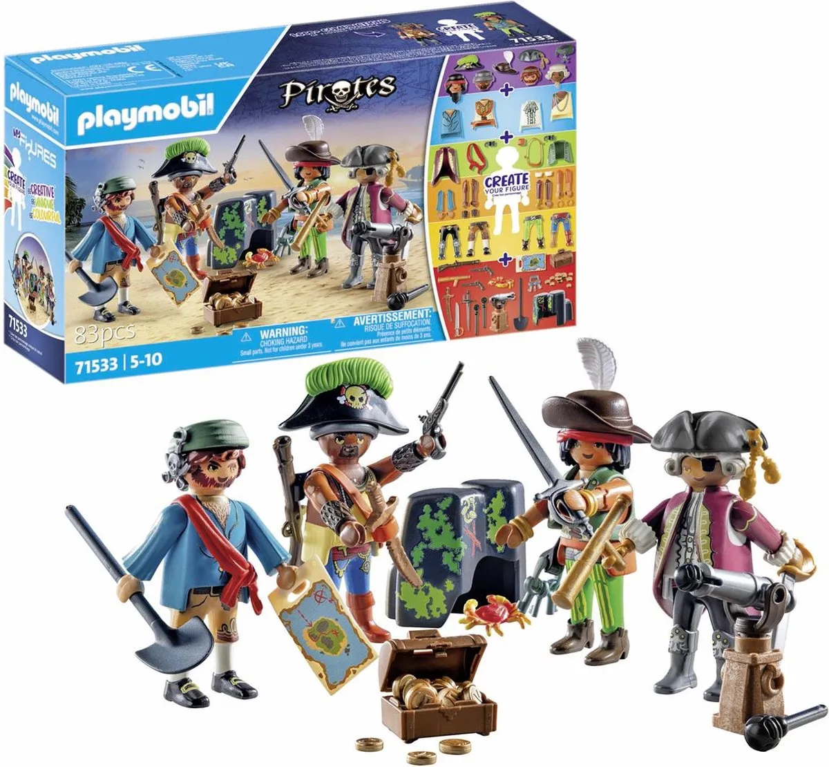 Playmobil Pirates My Figures 71533 - Multicolor - afbeelding 6 van 6