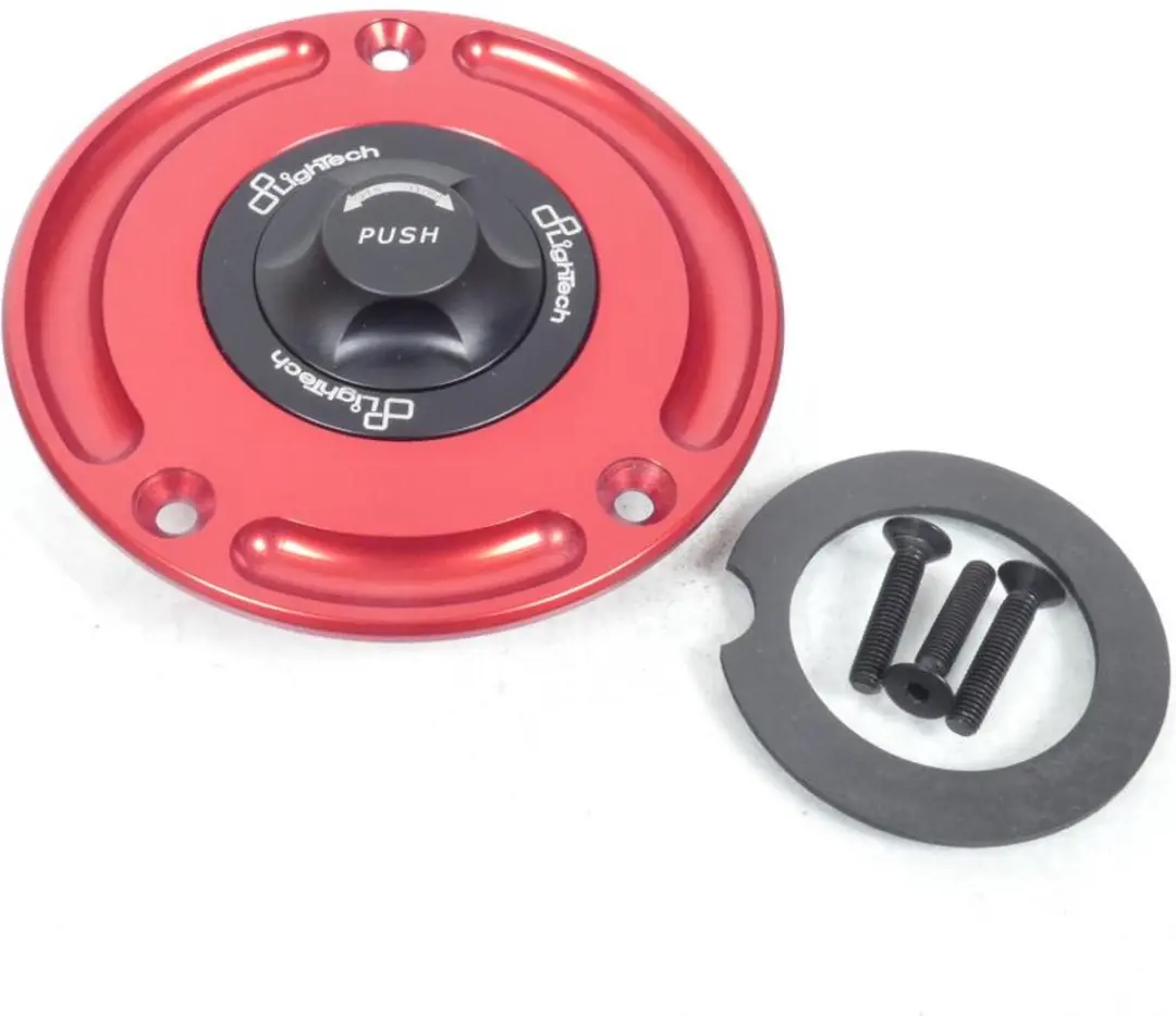 Bouchon de réservoir Lightech Racing Rouge pour moto Suzuki 450 GS 1980-88 Neuf