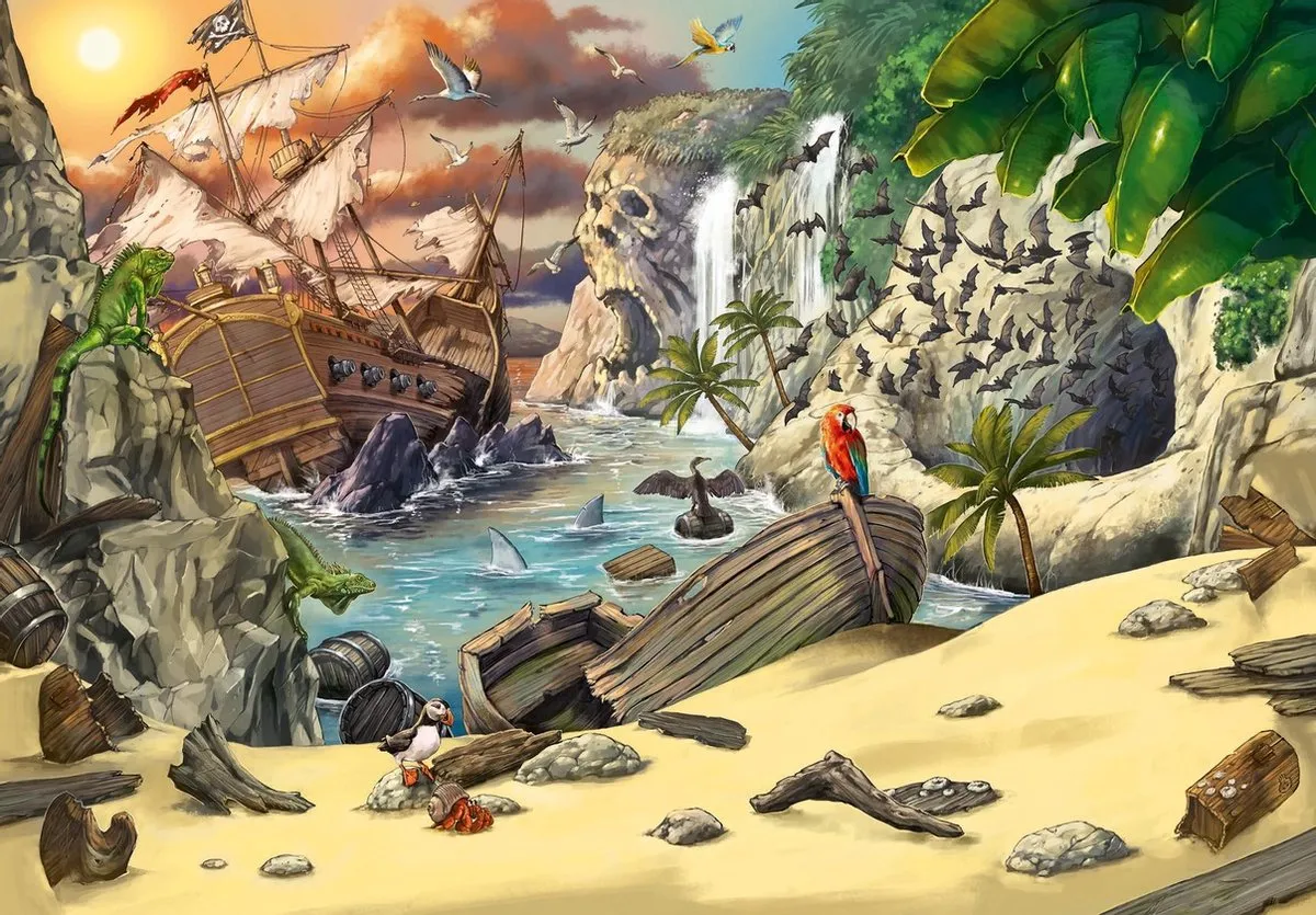 Ravensburger Escape Puzzle Kids Pirates 368 Stuks - Multicolor