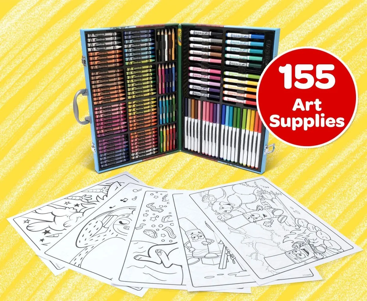 Crayola Inspiration Art Case Knutselkoffer - 155 Stuks - Veelkleurig