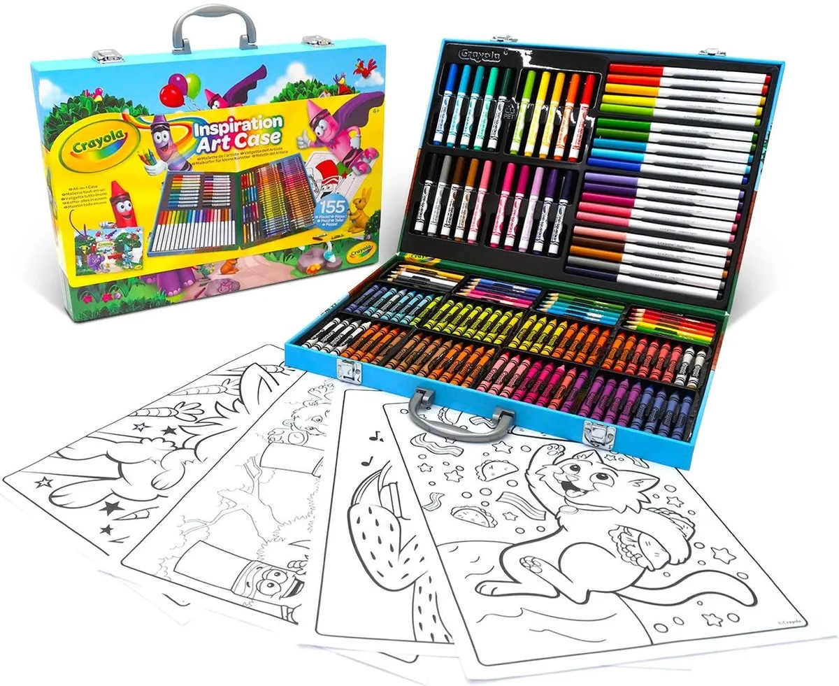 Crayola Inspiration Art Case Knutselkoffer - 155 Stuks - Veelkleurig